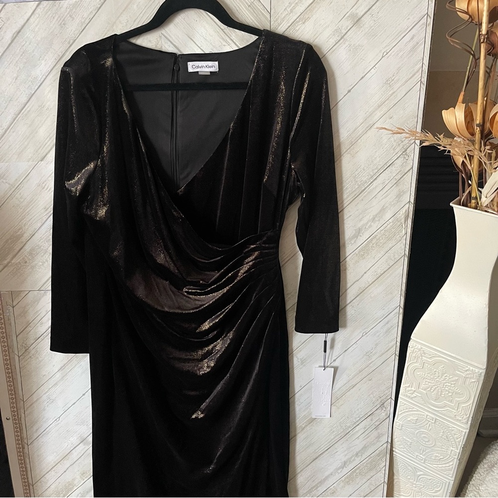 Calvin Klein Black Long Sleeve Dress